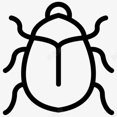 甲虫臭虫埃及图标