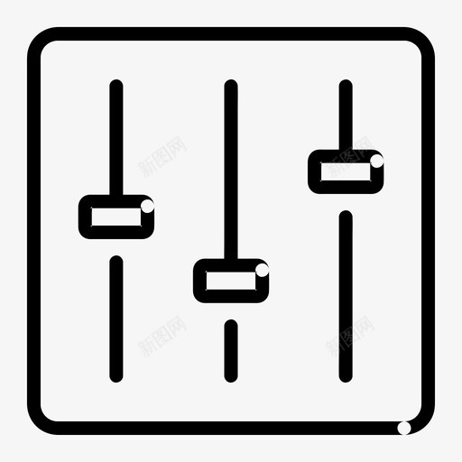 混音器控制电子svg_新图网 https://ixintu.com 电子 混音 控制 均衡器 音乐 配件