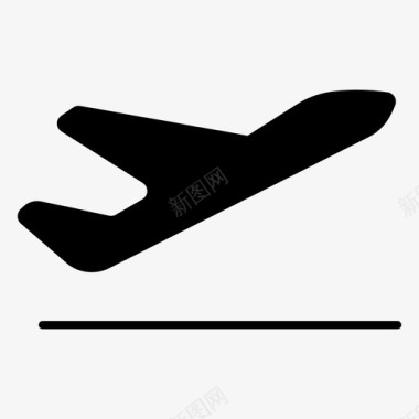 出发飞机航空公司图标