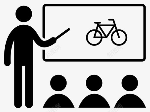 公民教师城市自行车图标