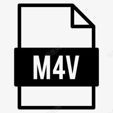 m4v文件文档扩展名图标