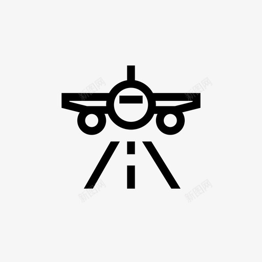 飞机着陆飞行跑道svg_新图网 https://ixintu.com 飞机 着陆 飞行 跑道