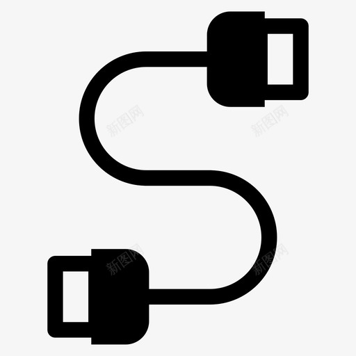 数据线充电器微型插座svg_新图网 https://ixintu.com 数据线 充电器 微型 插座 手机 插头