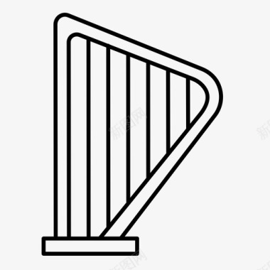 竖琴都柏林爱尔兰图标