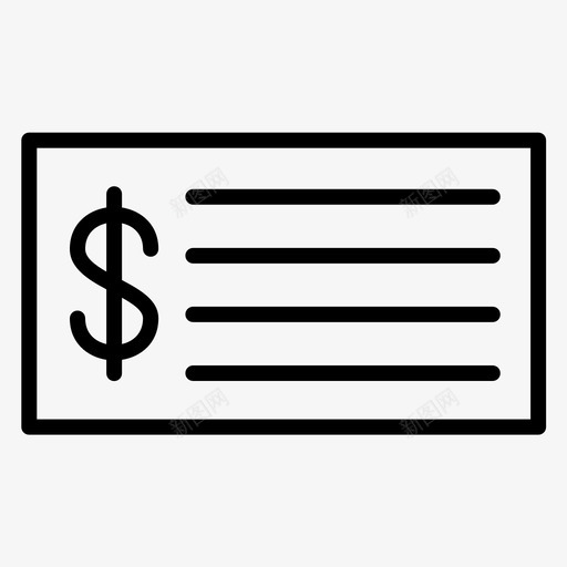 业务现金支票svg_新图网 https://ixintu.com 业务 现金 支票 美元 货币 银行 常规