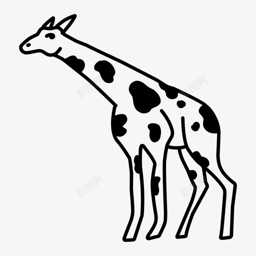 长颈鹿动物狩猎svg_新图网 https://ixintu.com 长颈鹿 动物 狩猎 高大 动物园