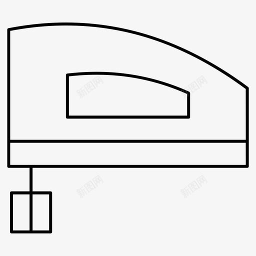 搅拌机食物手动搅拌机svg_新图网 https://ixintu.com 搅拌机 食物 手动 混合物 图标 细线