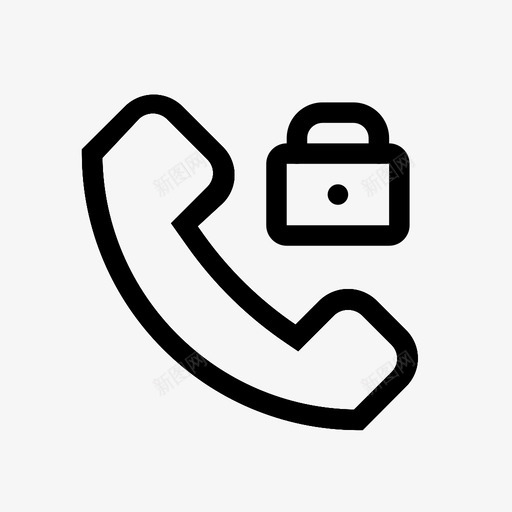 锁定电话呼叫通信svg_新图网 https://ixintu.com 电话 锁定 呼叫 通信 联系人 符号 设备