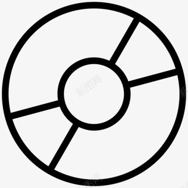 音乐盘cd圆形图标