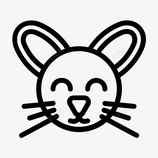 老鼠动物快乐svg_新图网 https://ixintu.com 动物 老鼠 快乐 啮齿 轮廓