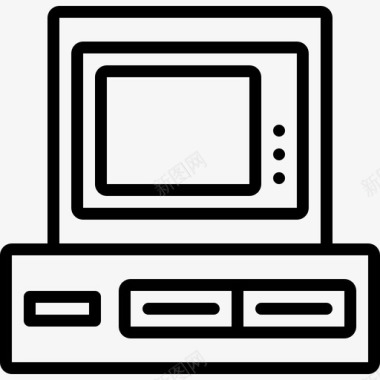 旧电脑台式电脑电子图标