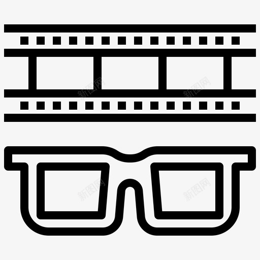 3d眼镜电影多媒体svg_新图网 https://ixintu.com 眼镜 电影 多媒体 视频制作 大纲
