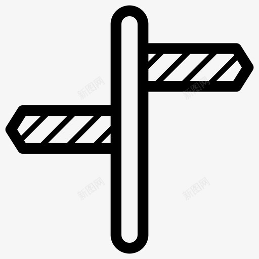 条纹标志板箭头道路svg_新图网 https://ixintu.com 条纹 标志 板条 箭头 道路 木头