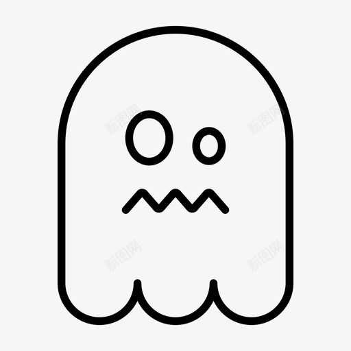 幽灵表情紧张svg_新图网 https://ixintu.com 表情 幽灵 紧张 幻影