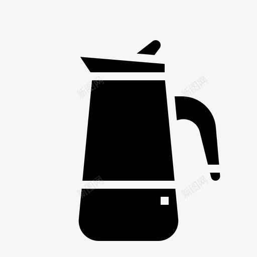 渗滤器咖啡水壶svg_新图网 https://ixintu.com 咖啡 渗滤器 水壶 搅拌机