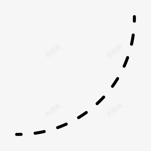 曲线弯曲虚线svg_新图网 https://ixintu.com 形状 曲线 弯曲 虚线