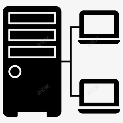 服务器网络数据服务器数据共享svg_新图网 https://ixintu.com 服务器 网络 数据 网络服务 共享 数据传输 托管 通信 字形 图标