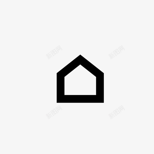房屋建筑小屋svg_新图网 https://ixintu.com 住宅 房屋建筑 小屋 几何 地图 元素
