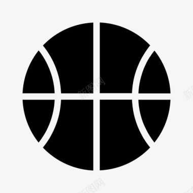 篮球运动材料符号75图标