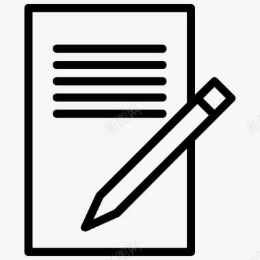书面文件协议合同图标