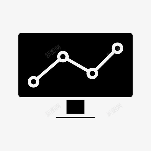 监控图业务图表svg_新图网 https://ixintu.com 监控 业务 图表 增加 利润 工作 办公 字形