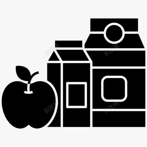杂货饮食食品svg_新图网 https://ixintu.com 购物 杂货 饮食 食品 有机 产品 电子商务 字形 图标