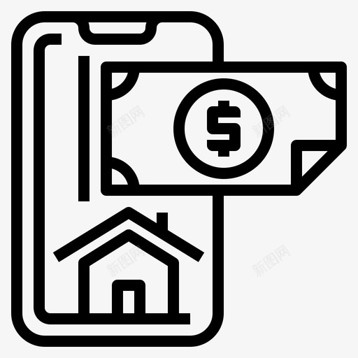 在线支付移动账单svg_新图网 https://ixintu.com 在线支付 移动 账单 数字 分期付款 房地产
