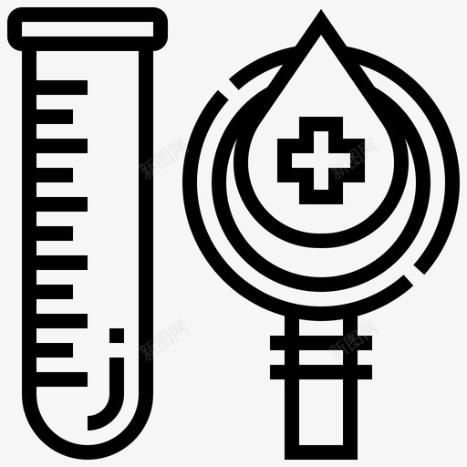 检测血液检查svg_新图网 https://ixintu.com 检测 血液 检查 捐献 医疗 献血 线路