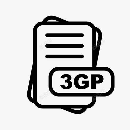 3gp文件扩展名文件格式文件类型集合图标包svg_新图网 https://ixintu.com 文件 扩展名 格式 类型 集合 图标