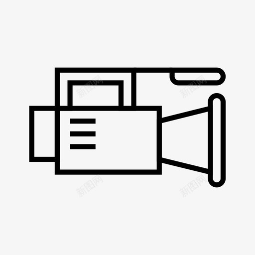 摄像机镜头现场svg_新图网 https://ixintu.com 摄像机 新闻 镜头 现场 电视 图标