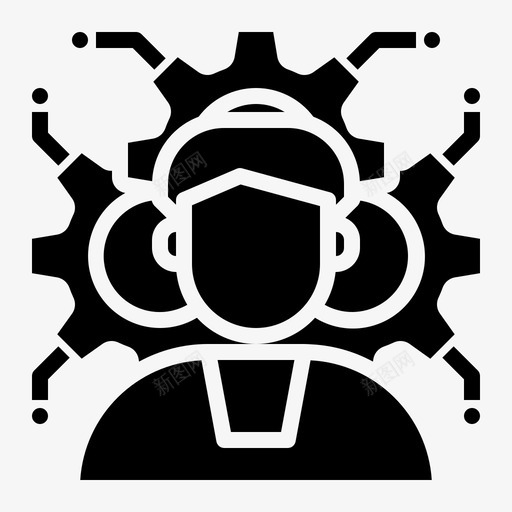 人工智能自动化未来svg_新图网 https://ixintu.com 人工智能 自动化 未来 机器 现代 系统 地球 固体