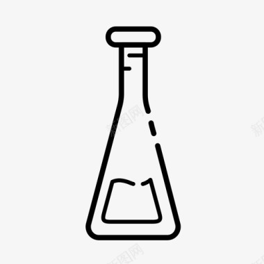 实验室烧瓶化学设备图标