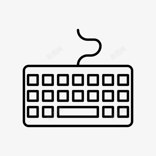 键盘硬件计算机接口概述svg_新图网 https://ixintu.com 键盘 硬件 计算机 接口 概述