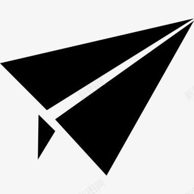 航空邮件纸飞机邮政服务图标
