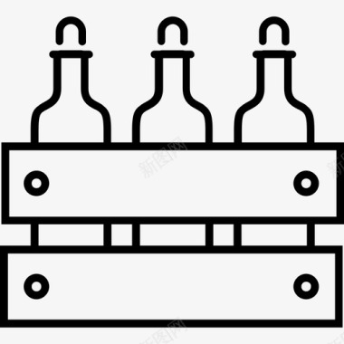 酒瓶酒盒图标