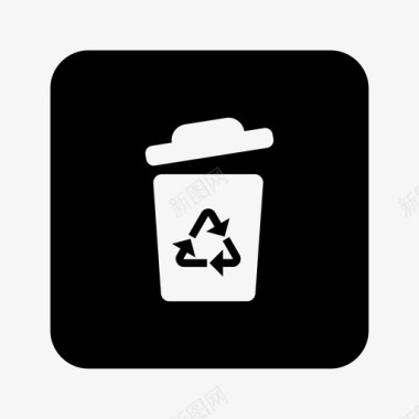 回收垃圾箱可回收图标