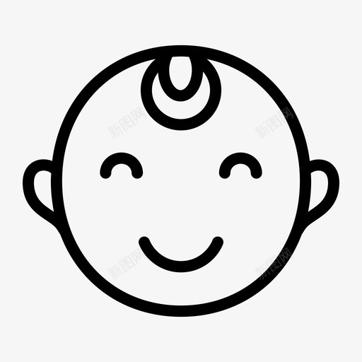 婴儿脸婴儿情绪婴儿头svg_新图网 https://ixintu.com 婴儿 情绪 头儿 儿童 幼儿