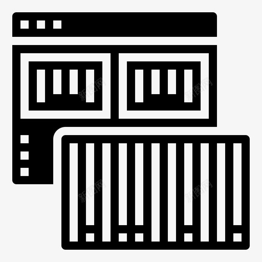 数据条形码业务svg_新图网 https://ixintu.com 条形码 数据 业务 产品 扫描