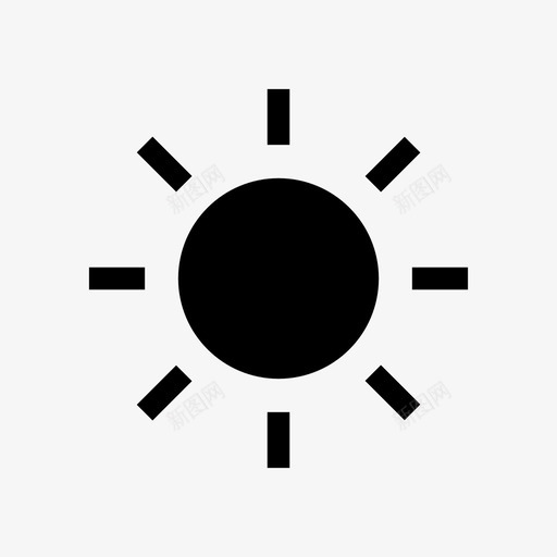 暗控制光svg_新图网 https://ixintu.com 符号 控制 太阳 简单