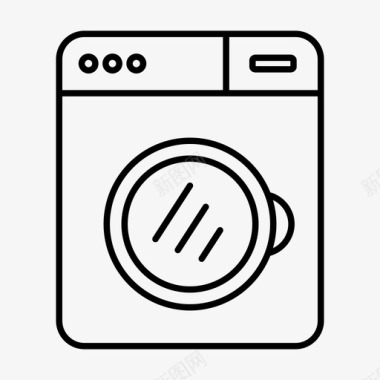 洗衣机电子电子产品概述图标