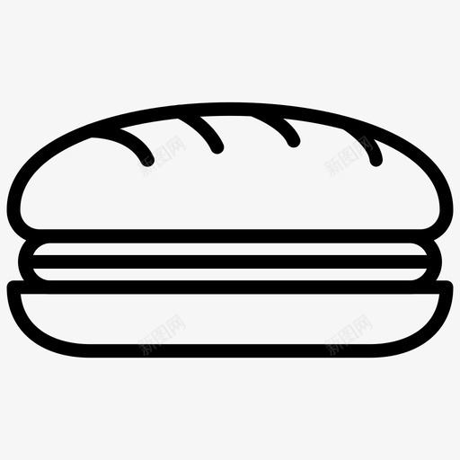 汉堡面包店吃svg_新图网 https://ixintu.com 汉堡 面包店 吃快餐 快餐店 图标