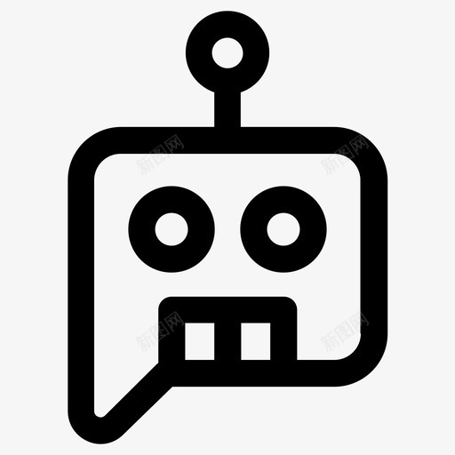 聊天机器人服务svg_新图网 https://ixintu.com 聊天 机器人 服务