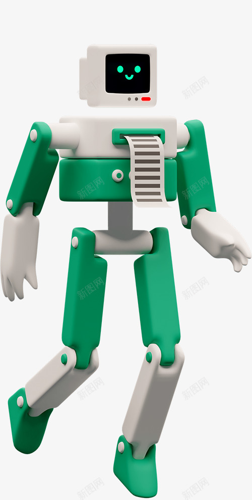 3D卡通机器人插画图png免抠素材_新图网 https://ixintu.com 卡通 机器人 插画 画图