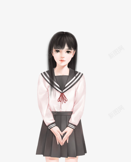 少女初中生png免抠素材_新图网 https://ixintu.com 少女 初中生