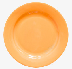 橙色盘子素材