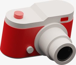 相机3D卡通图标图素材