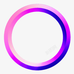 金色圆环紫色大圆环高清图片