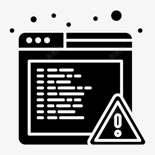 警报浏览器错误svg_新图网 https://ixintu.com 警报 浏览器 错误 设计 开发 实体 字形