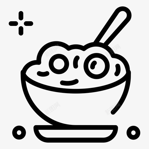 粥碗食物svg_新图网 https://ixintu.com 中风 感谢 概述 第一天 米饭 粥logo 粥碗 食物