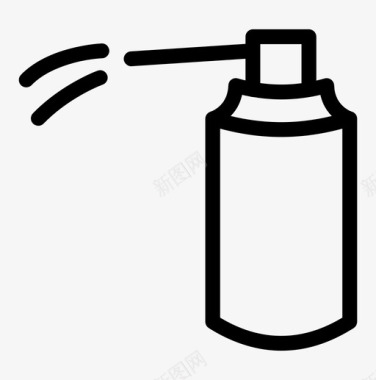 气溶胶罐清洁剂润滑剂图标